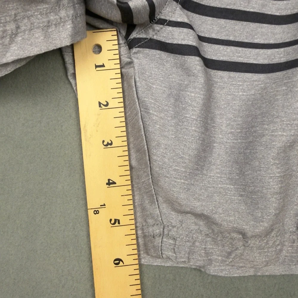 Cotton On Mens Swim Shorts Grey Black Striped Trunks Size Large